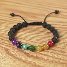 PULSERA CHAKRA AJUSTABLE: Con Piedras limpian energías